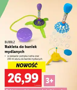Lidl Rakieta do baniek mydlanych Bubblz oferta