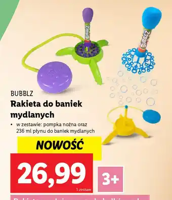 Lidl Rakieta do baniek mydlanych Bubblz oferta