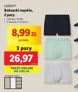 Lidl Bokserki męskie Livergy oferta