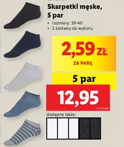 Lidl Skarpetki męskie Livergy oferta