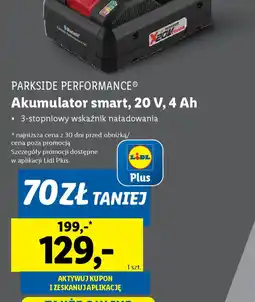 Lidl Akumulator smart Parkside Performance oferta