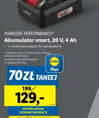 Lidl Akumulator smart Parkside Performance oferta