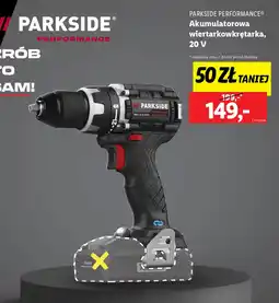 Lidl Akumulatorowa wiertarkowkrętarka Parkside Performance oferta