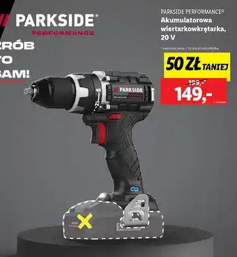 Lidl Akumulatorowa wiertarkowkrętarka Parkside Performance oferta
