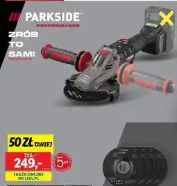 Lidl Szlifierka kątowa akumulatorowa Parkside Performance oferta