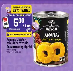 Polomarket Ananas plastry w lekkim syropie Zaczarowany Ogród 565g oferta