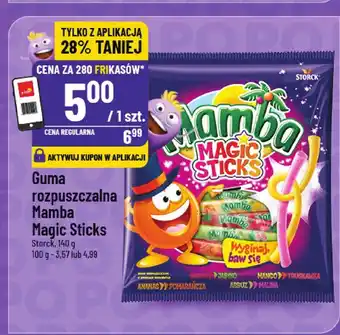 Polomarket Guma rozpuszczalna Mamba Magic Sticks 140g Storck oferta
