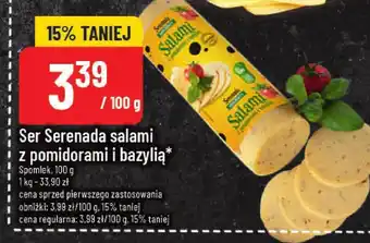 Polomarket Ser Serenada salami z pomidorami i bazylią 100g Spomlek oferta