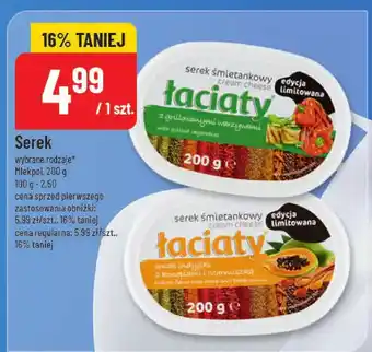 Polomarket Serek Łaciaty 200g Mlekpol oferta