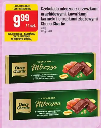 Polomarket Czekolada mleczna z orzeszkami arachidowymi Choco Charlie 200g oferta