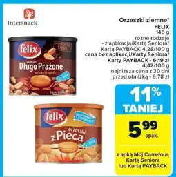 Carrefour Orzeszki ziemne Felix z pieca oferta