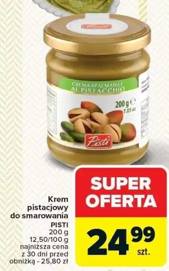 Carrefour Krem pistacjowy do smarowania Pisti oferta