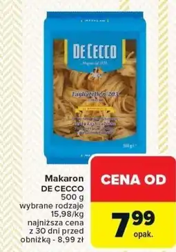 Carrefour Market Makaron DE CECCO 500g oferta