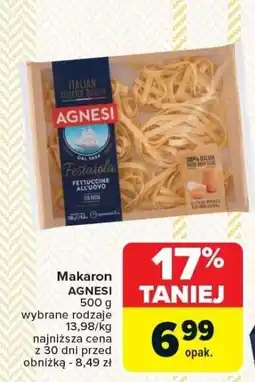 Carrefour Market Makaron AGNESI 500g oferta