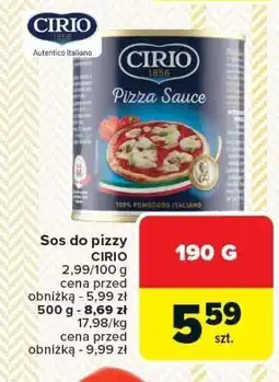 Carrefour Market Sos do pizzy CIRIO 190g oferta
