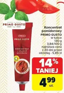 Carrefour Market Koncentrat pomidorowy PRIMO GUSTO 130g oferta