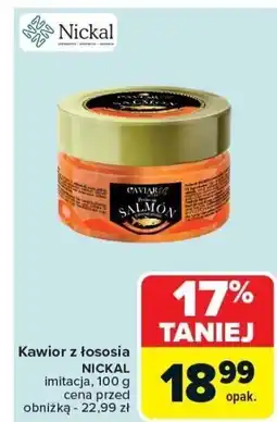 Carrefour Kawior z łososia NICKAL imitacja 100g oferta