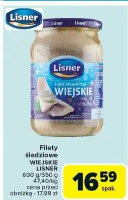 Carrefour Filety śledziowe wiejskie LISNER 600g oferta