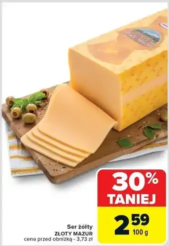 Carrefour Market Ser żółty Złoty Mazur 100g oferta