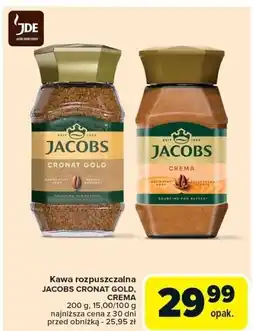Carrefour Kawa rozpuszczalna JACOBS CREMA 200g oferta