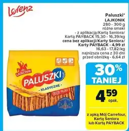 Carrefour Market Paluszki Lajkonik 280-300g oferta