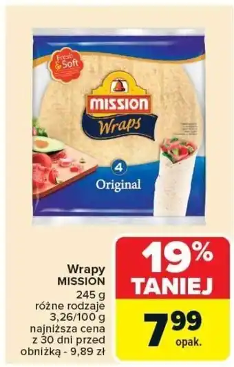 Carrefour Market Wrapy Mission 245g oferta