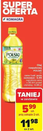 Carrefour Olej rzepakowy POLSKI 1l oferta