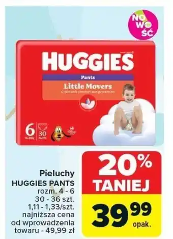 Carrefour Pieluchy HUGGIES PANTS 36 szt oferta