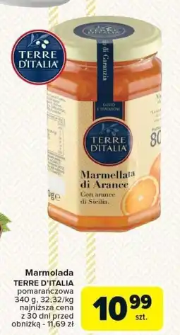 Carrefour Marmolada Terre d'Italia pomarańczowa 340 g oferta