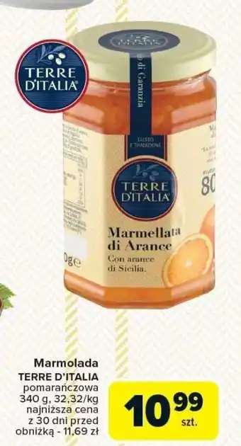 Carrefour Marmolada Terre d'Italia pomarańczowa 340 g oferta