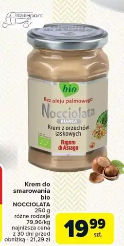 Carrefour Krem do smarowania bio Nocciolata 250 g oferta