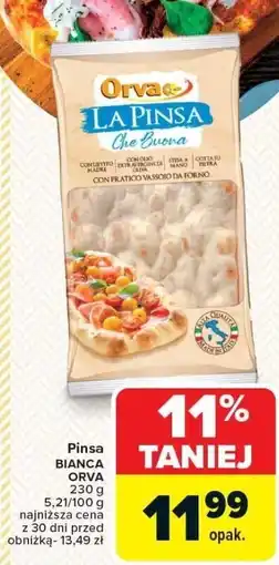 Carrefour Pinsia bianca Orva 300 g oferta