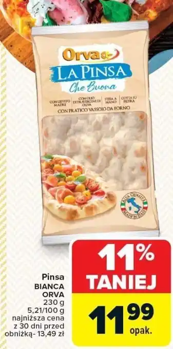 Carrefour Pinsia bianca Orva 300 g oferta