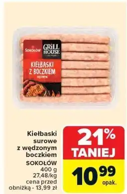 Carrefour Market Kiełbaski z wędzonym boczkiem SOKOŁÓW oferta