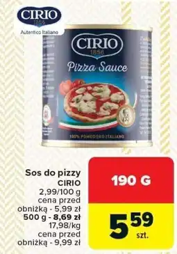 Carrefour Sos do pizzy CIRIO 190g oferta
