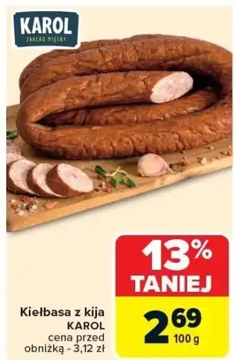 Carrefour Market Kiełbasa z kija KAROL 100g oferta