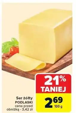 Carrefour Market Ser żółty PODLASKI 100g oferta