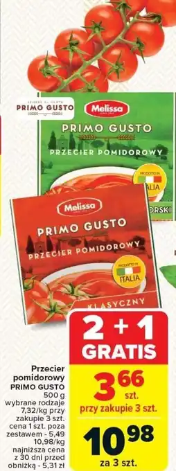 Carrefour Przecier pomidorowy PRIMO GUSTO 500g oferta