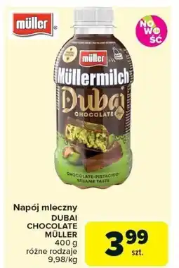 Carrefour Market Napój mleczny DUBAI CHOCOLATE MÜLLER 400g oferta