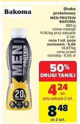 Carrefour Market Shake proteinowy MEN PROTEIN BAKOMA 380g oferta