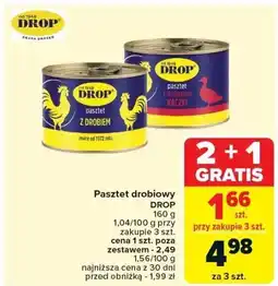 Carrefour Market Pasztet drobiowy DROP 160g oferta