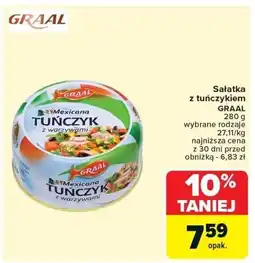 Carrefour Market Sałatka z tuńczykiem GRAAL 280g oferta