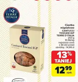 Carrefour Ciastka migdałowe Cantucci Toscani IGP 250g Terre D'Italia oferta
