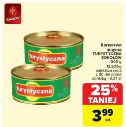 Carrefour Market Konserwa mięsna TURYSTYCZNA SOKOŁÓW 300g oferta