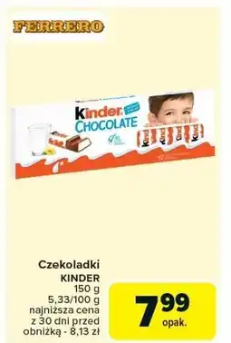 Carrefour Market Czekoladki KINDER 150g oferta
