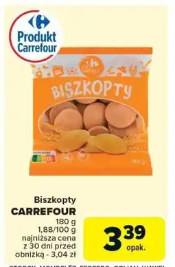 Carrefour Market Biszkopty CARREFOUR 180g oferta