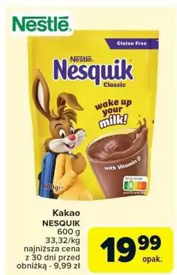 Carrefour Market Kakao NESQUIK 600g Nestle oferta