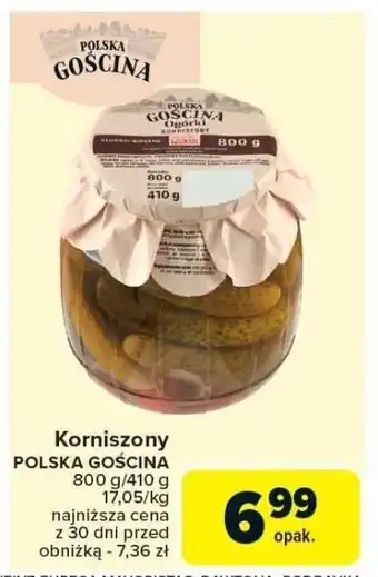 Carrefour Market Korniszony POLSKA GOŚCINA 800g Polska Gościna oferta