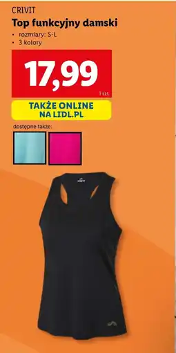 Lidl Top damski Crivit oferta