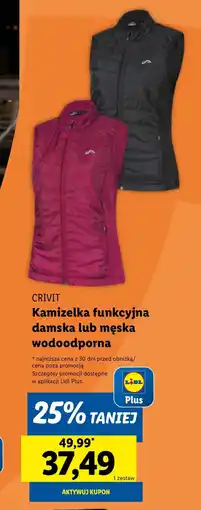 Lidl Kamizelka Crivit oferta